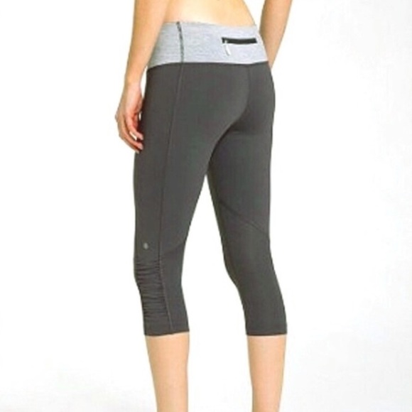 Lululemon Gray Cropped Legging - Picture 1 of 5